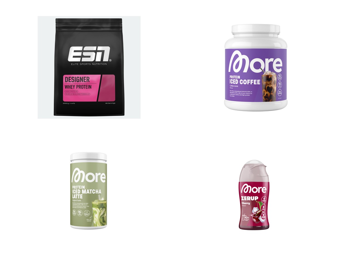 Sports nutrition and FMCG products, protein, functional drinks, syrups