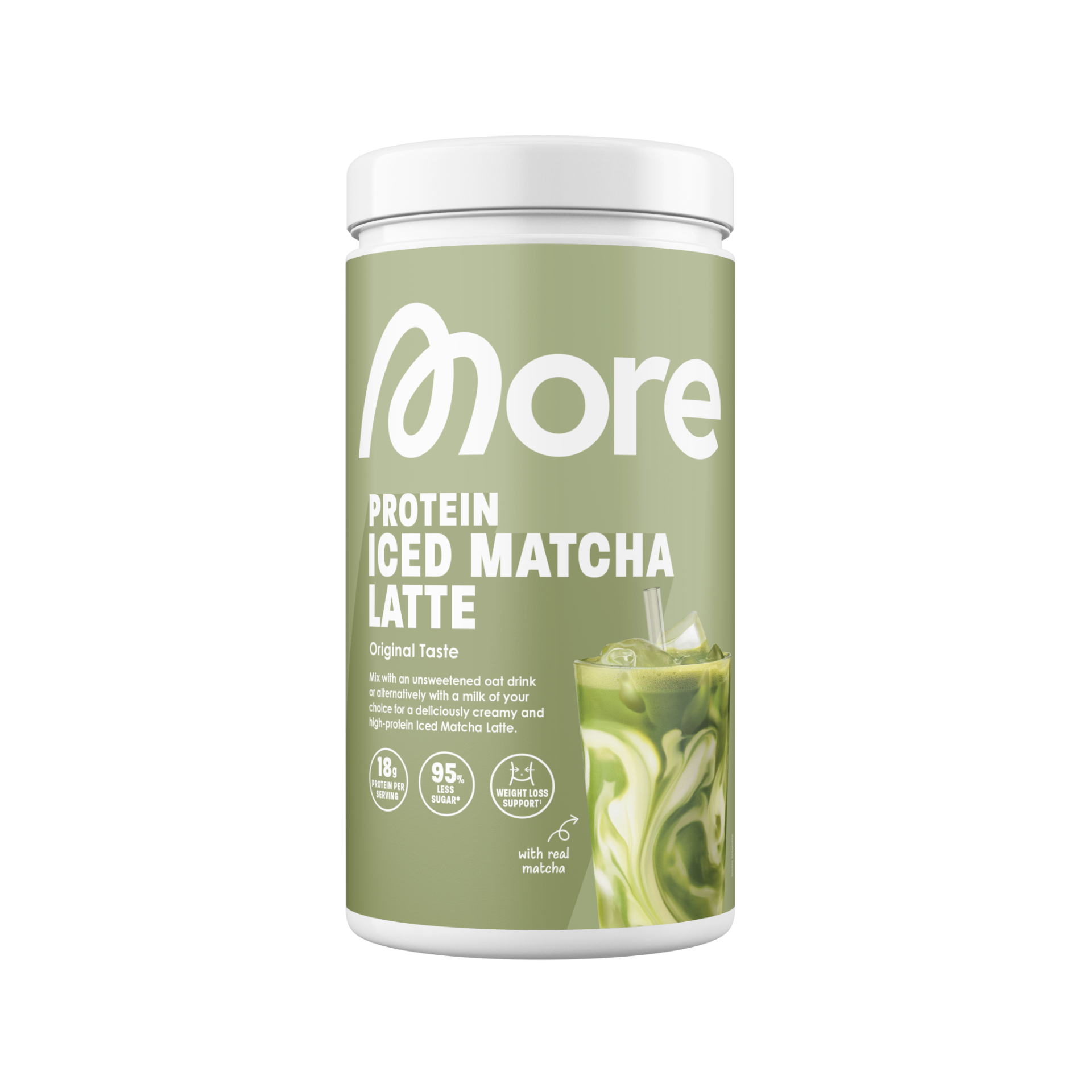 More Nutrition Protein Iced Matcha Latte
